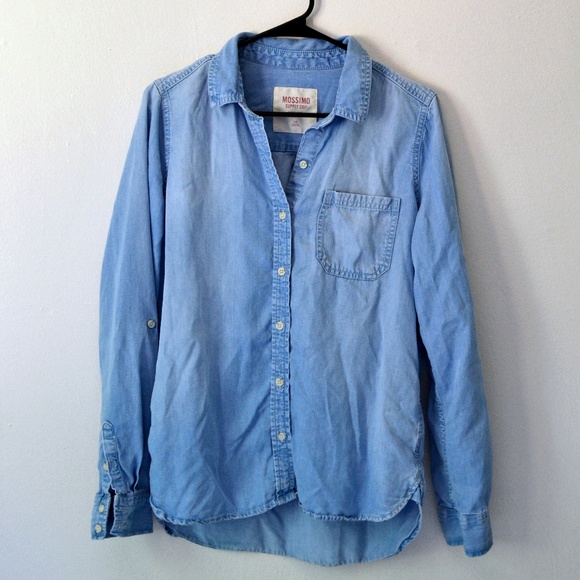 Mossimo Supply Co. Tops - Mossimo Denim Chambray Button-Down Shirt